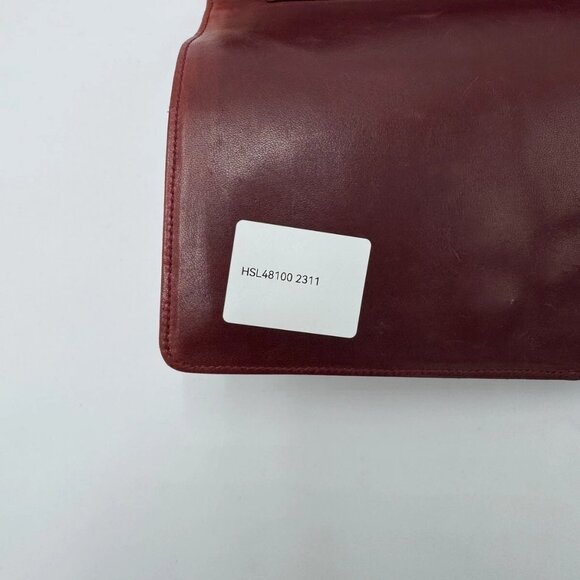 CHANEL Chain Shoulder Bag Lamb Skin Red Gold - Picture 13 of 16